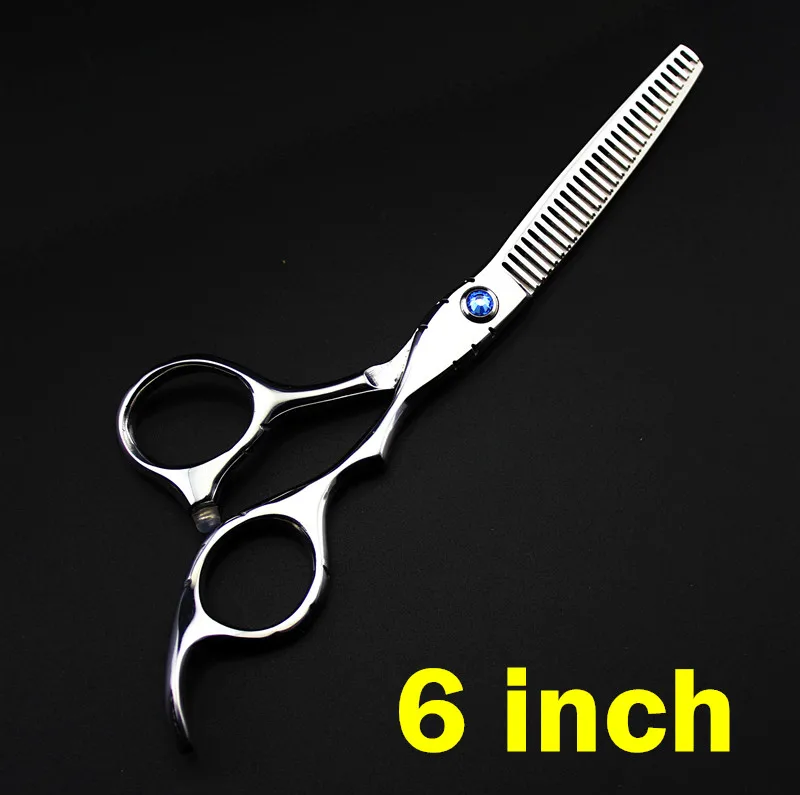 thinning scissor Профессиональный японский 440C 6,0& 5,5 дюймов стрижка Парикмахерские филировочные ножницы набор парикмахерских ножниц - Цвет: thinning scissor