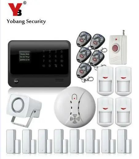 YoBang Security G90B WIFI GSM сигнализация Система IOS Android приложение контролирует PIR датчик