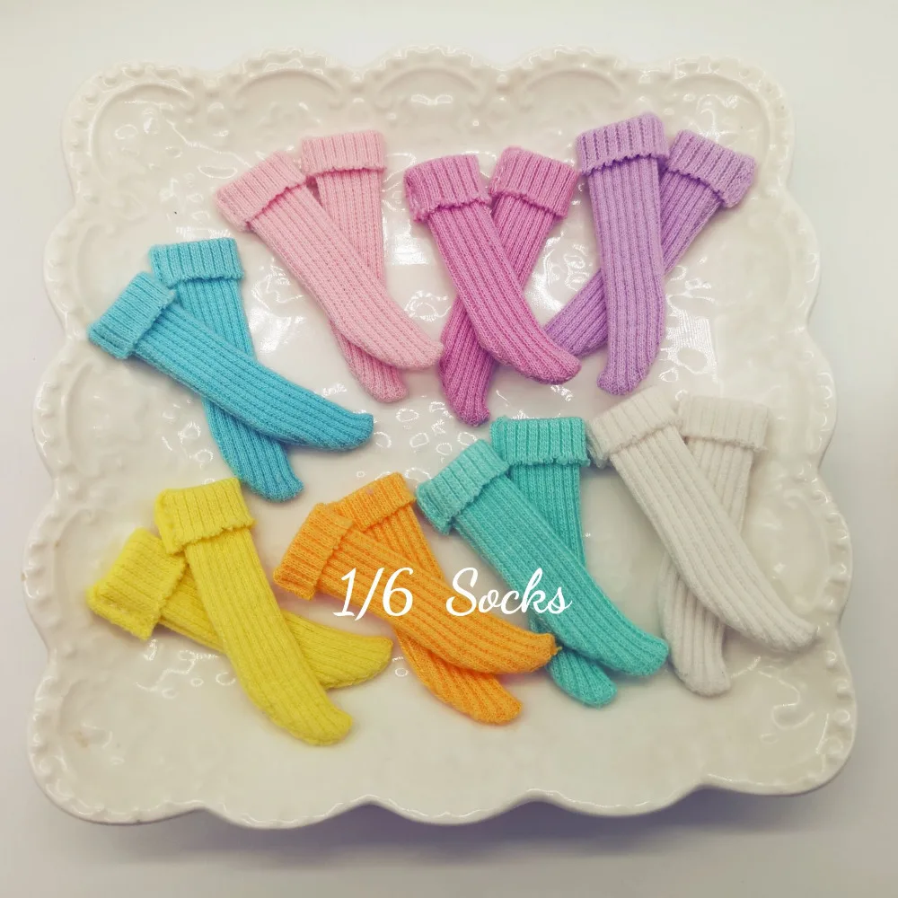 1 пара милых носков ярких цветов Blyth Doll для Holala, Licca, ob24, Azone, Monster 1/6, кукольная одежда, аксессуары, игрушки для девочек