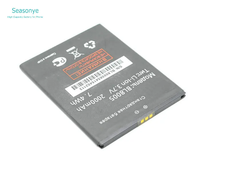 Seasonye 2000mAh / 7.4Wh BL8005 BL 8005 мобильный телефон сменный литий ионный аккумулятор для Fly
