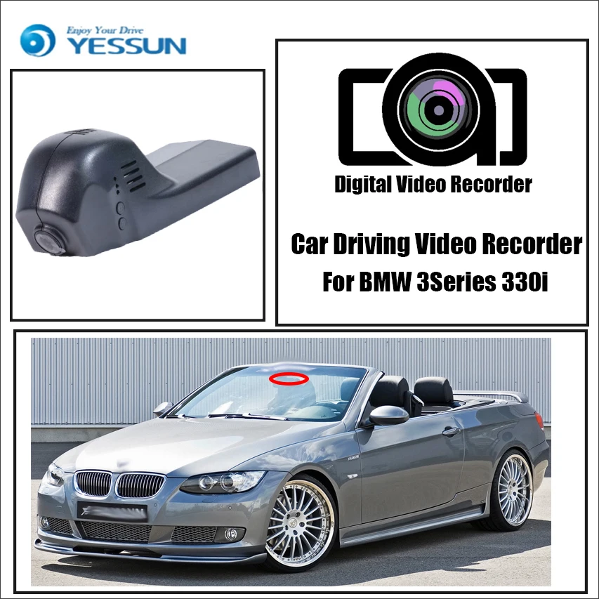 YESSUN для BMW 3 330i/Touring рекордер вождения автомобиля Wifi Dvr мини камера Novatek 96658