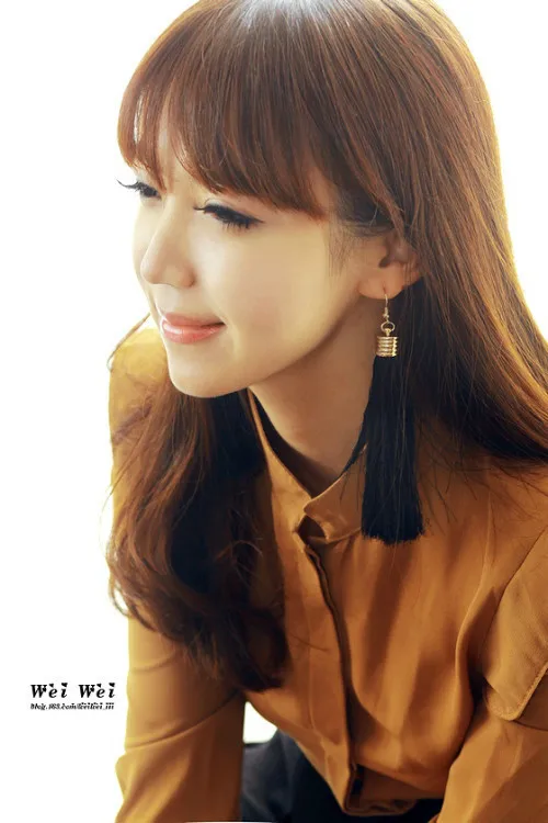 Черные длинные серьги большие модные лучший подарок | Украшения и аксессуары