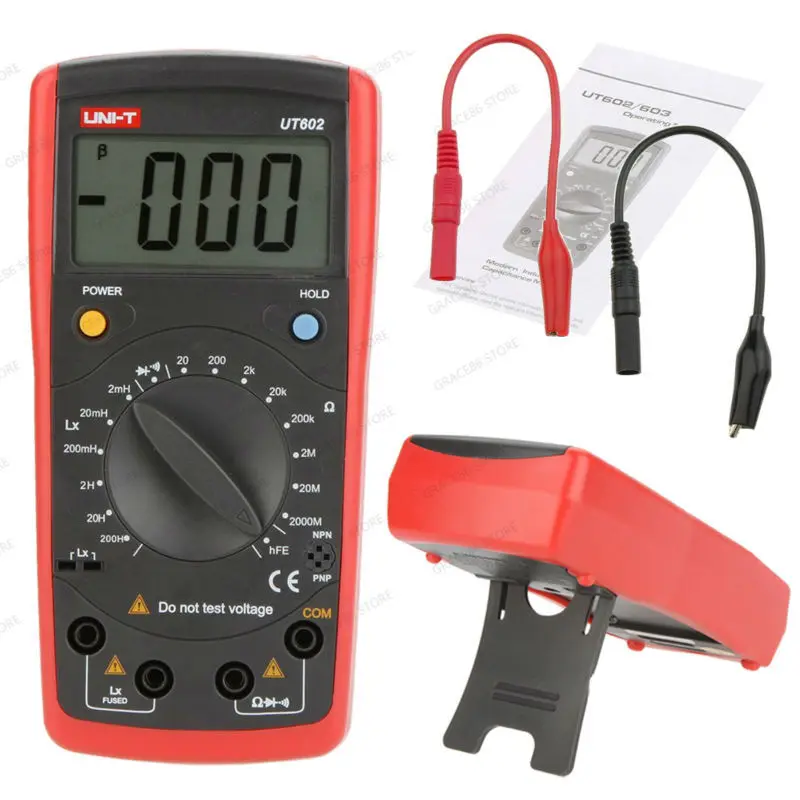 UNI T UT 602 Цифровой мультиметр Емкость индуктивность 2 mH 200 H LR тестер gB0640|tester diesel|tester