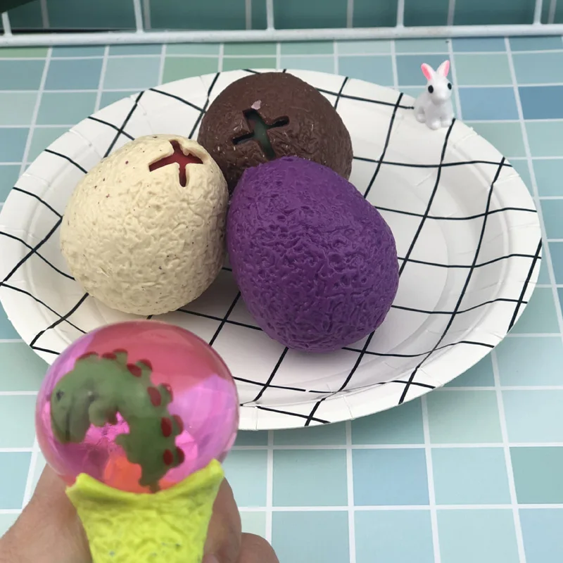 Яйцо динозавра сжимаемая игрушка для снятия стресса мяч взрослых детей Подарки