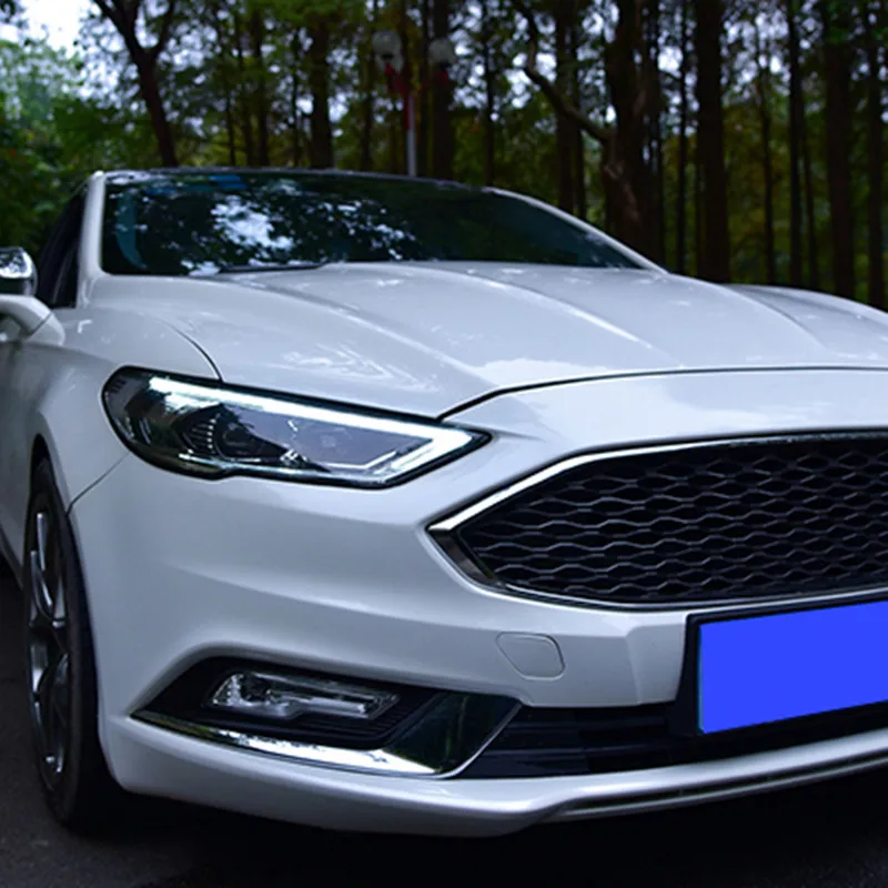 Автомобильные передние лампы для Ford Fusion Mondeo фары Биксеноновые лучевые линзы проектор Hid лампа с желтым поворотным знаком