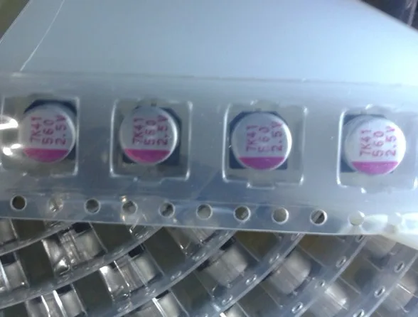 20 шт. SMD твердотельный конденсатор 2 5 в 560 мкФ 6*5 9 мм|smd capacitor|2.5v capacitorcapacitor smd |