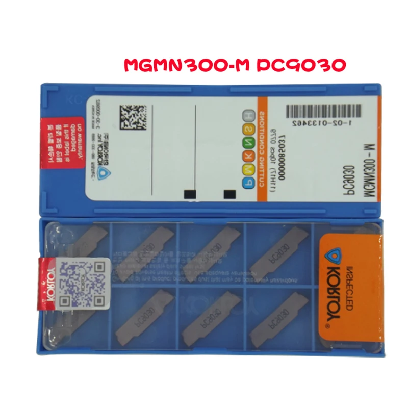 100 шт./лот MGMN300-M PC9030 цементированные твердые металлические вставки керамические