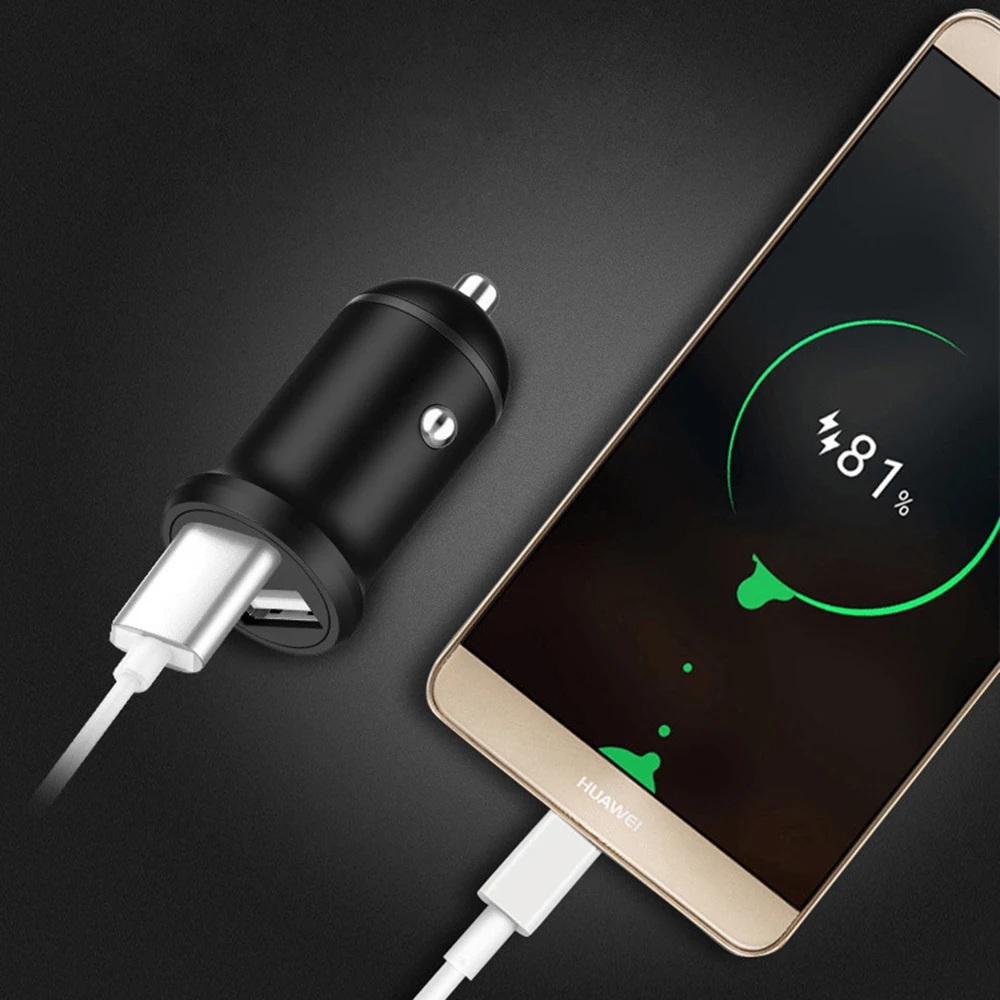 Двойной Переходник USB для зарядки в машине 5 2.4A iPhone Xiaomi 9 Samsung S10 прикуриватель
