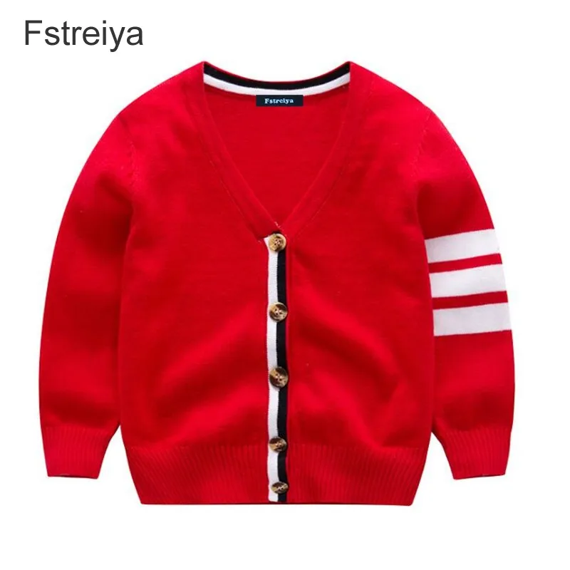 Свитер для мальчиков весенняя одежда маленьких девочек малышей Детский Зимний