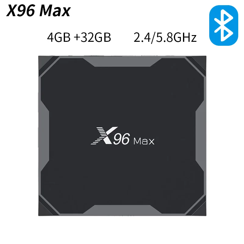 4G32G Android 8,1 ТВ приставка X96 Max Amlogic S905X2 4K медиаплеер 4 Гб ОЗУ 64 Гб X96 Макс четырехъядерный 2,4G& 5G двойной Wifi BT 1000M 4K телеприставка - Цвет: 4G32G