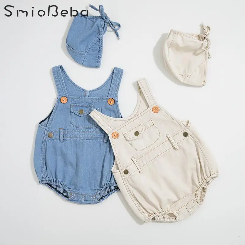 Летние комбинезоны для мальчиков и девочек детские светильник цветные джинсовые