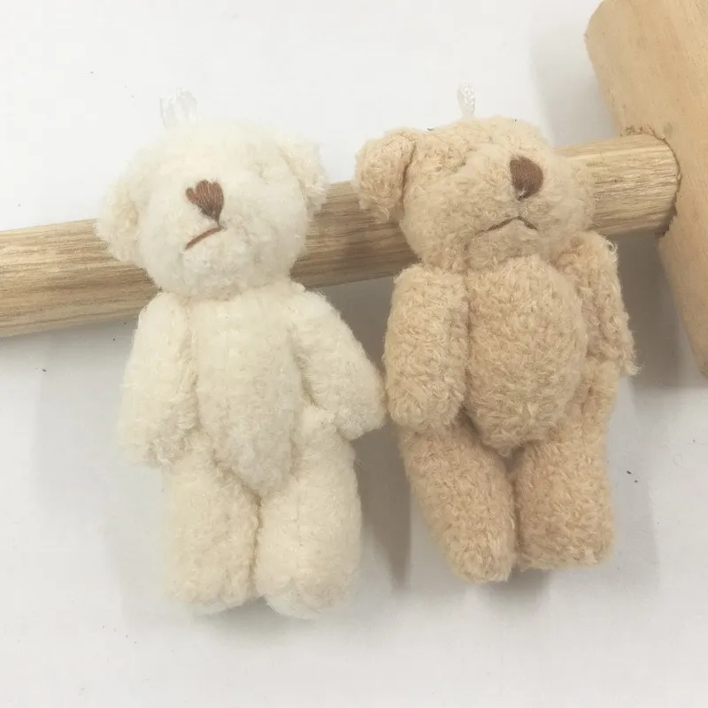 10 шт. Kawaii маленькие плюшевые мишки с цепочкой, 6 см игрушка плюшевый мишка мини мишка Тэд мишки плюшевые игрушки подарки