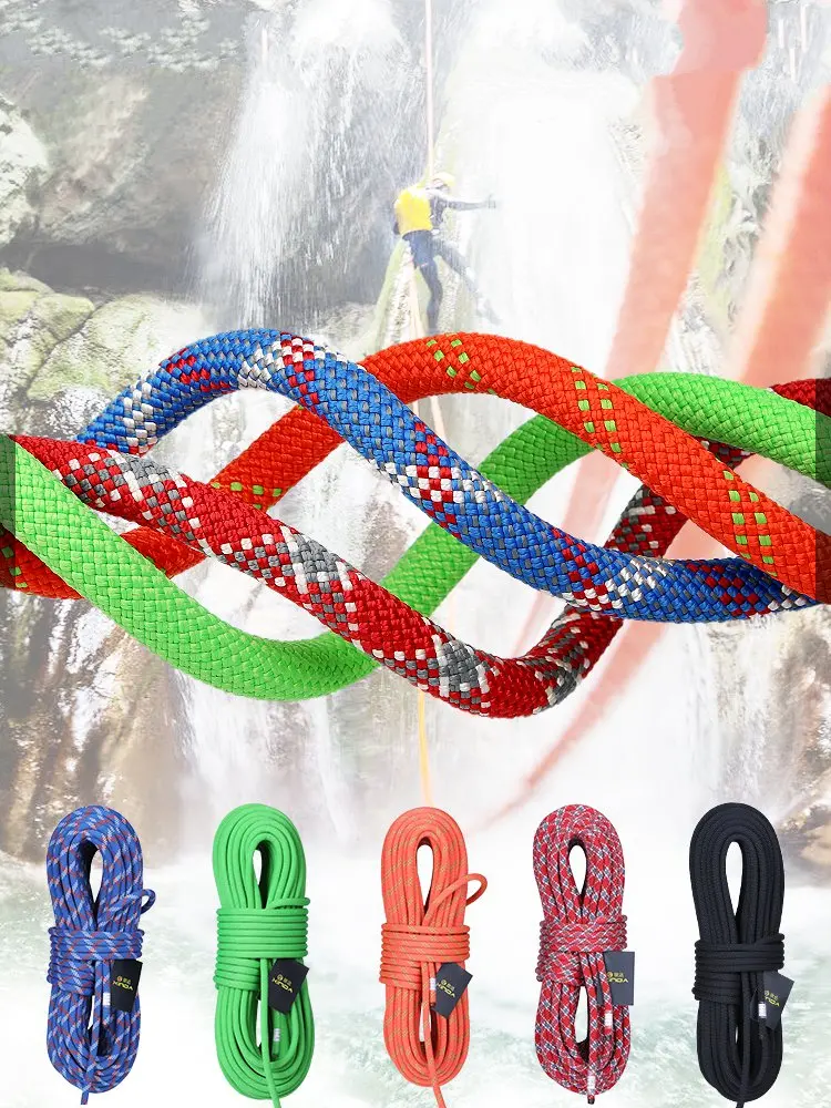 High Quality Climbing Rope Diameter 10mm/11mm Static Rope Outdoors Rock Climbing Mountaineering Equipments