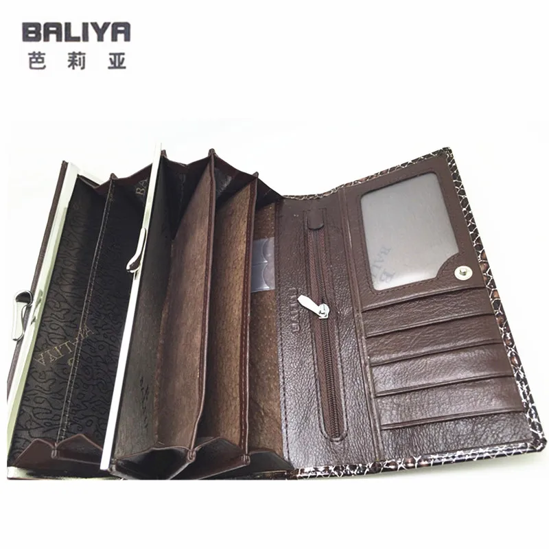 Роскошный дизайнерский женский кошелек из натуральной змеиной кожи три цвета