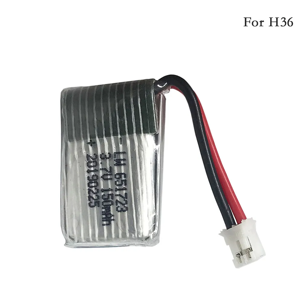 Фото 3,7 В 150 мАч 30C для H36 F36 Eachine E010 E010C E011 E013 NH010 батарея Радиоуправляемый квадрокоптер запасные части 150 мАч 3,7 В 150 LIPO батарея №4