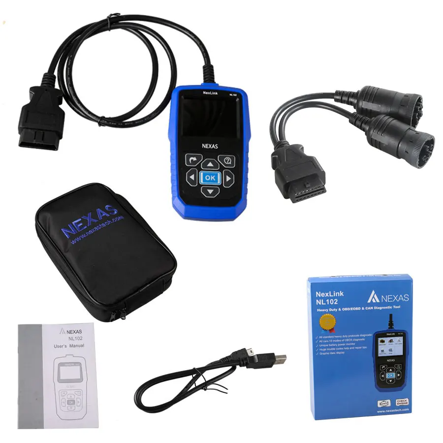 NexLink NL102 Heavy Duty и OBD/EOBD + CAN диагностический инструмент | Автомобили мотоциклы