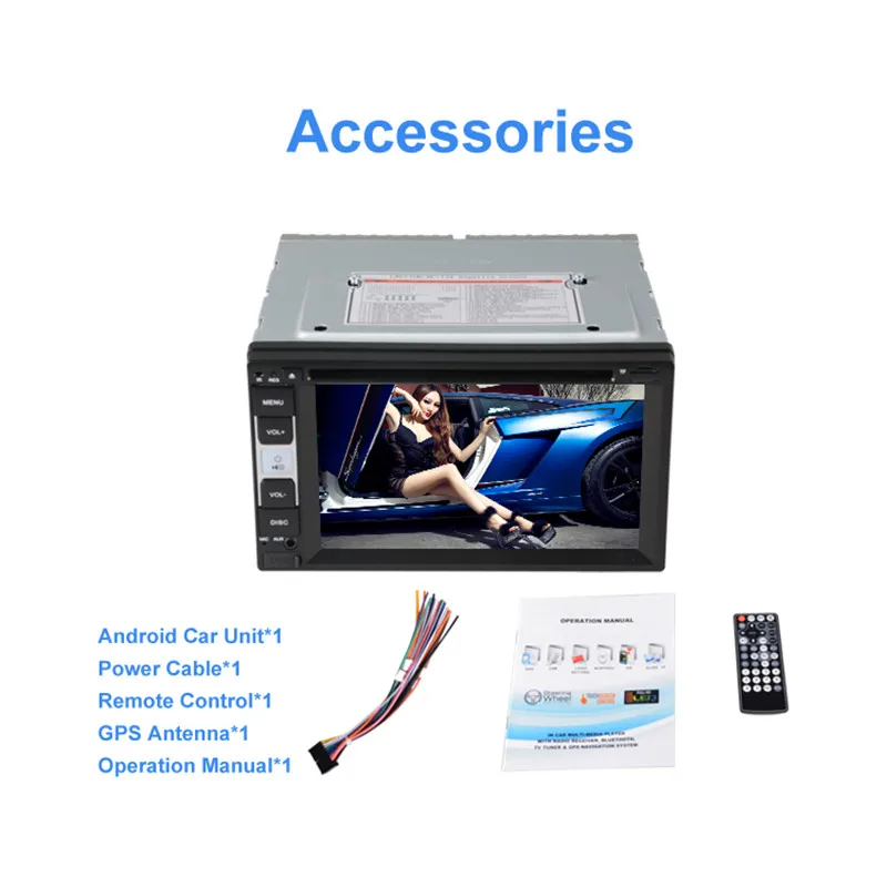 Universal Android 6.0 Quad Core Car DVD Player GPS Navigation BT Stereo Radio RDS Audio Video 2Din Double 2 Din | Автомобили и