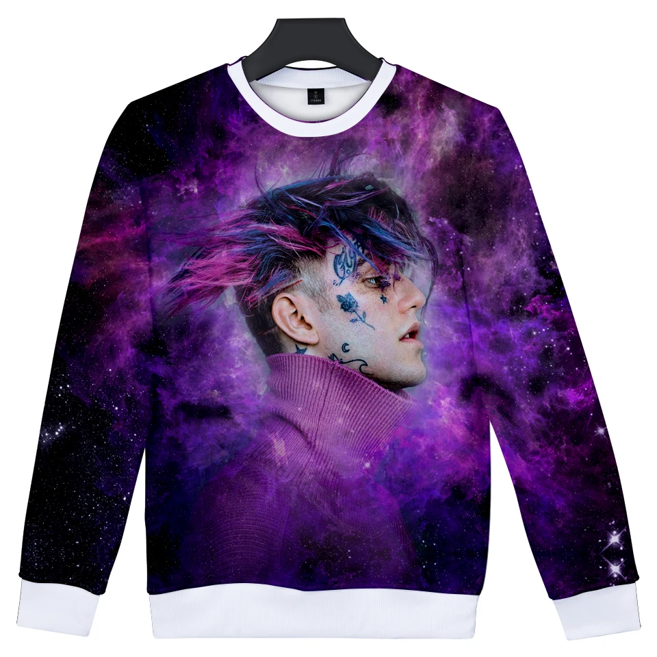 

Lilpeep Women/Men 2018 Hip Hop Sweatshirts Long Sleeve O-Neck 3D Printed Trendy Lilpeep Sweatshirts Casual Clothes Plus Size 4XL