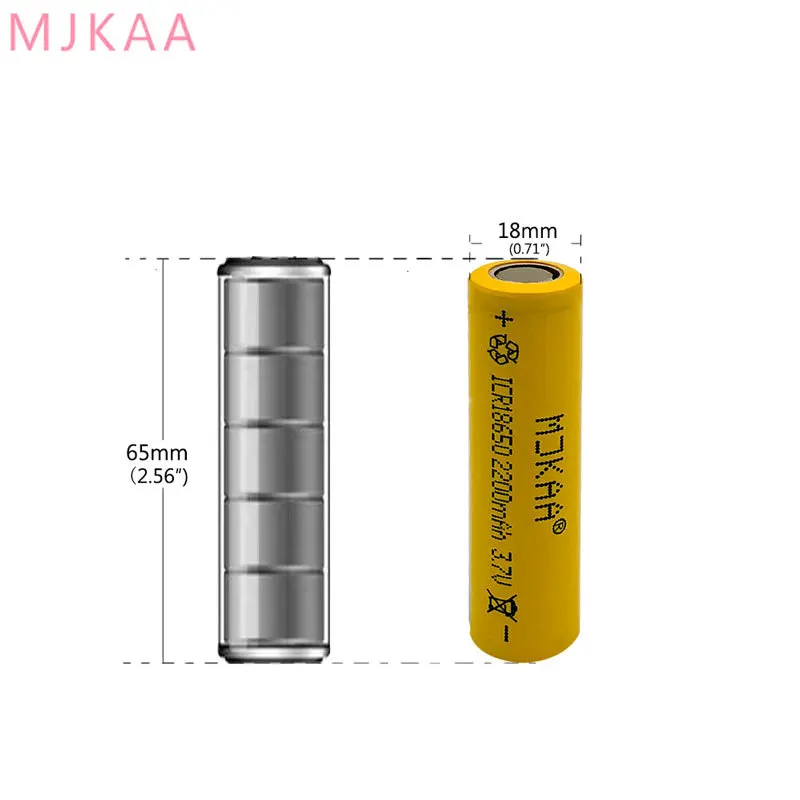 Высокое качество Icr18650 литий желтый 2200mah 3 7 V ионная аккумуляторная батарея с