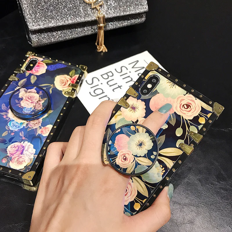 Для Samsung S8 S9 S10 J4/6 Plus S10e Note9/8 роскошный мягкий чехол с милым цветком розы для A10 A20 A30