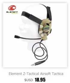 Z-тактический Военная Униформа airsoft армии микрофон гарнитуры аксессуар Охота кемпинг для COMTAC II Шум гарнитуры снижения