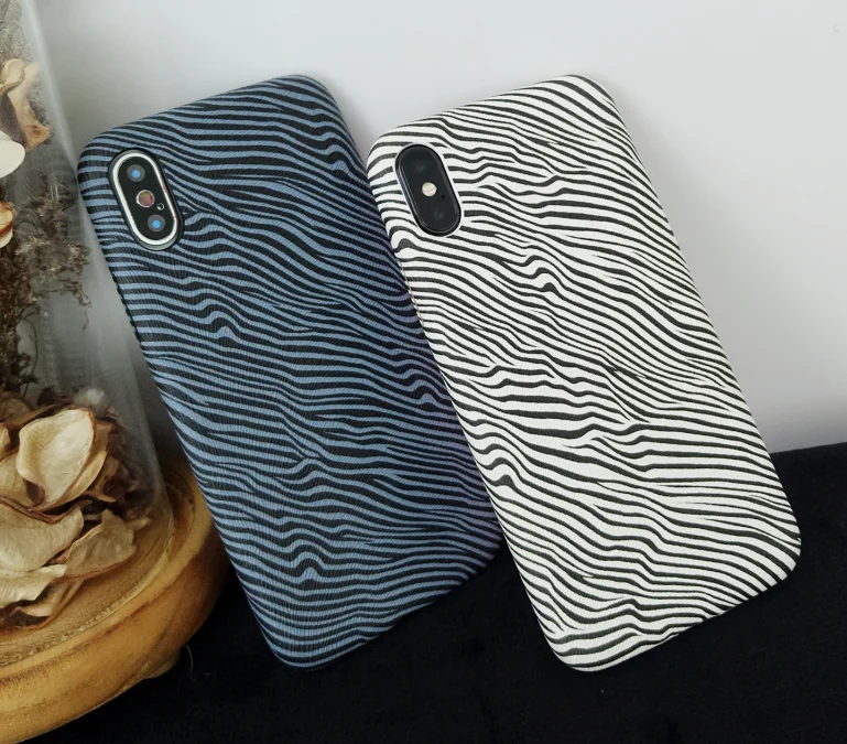 Zebra-stripe PU Leather Cover for Apple IPhone 6S 6SPlus IPhone7 I8 IphoneX 7Plus 8Plus Case Ultra Slim Mobile Phone Back Shell | Мобильные