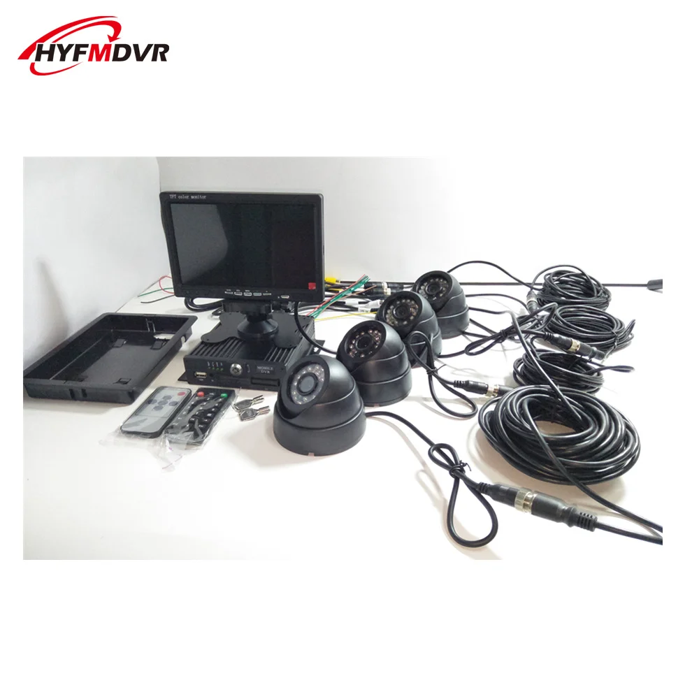 Полный комплект видеорегистратора для пассажирского автомобиля с бортовым