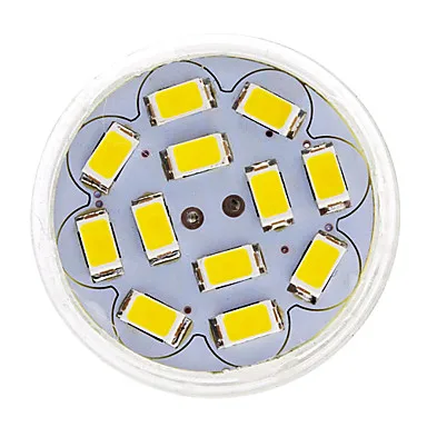 Светодиодный прожектор BEEROFO GU4(MR11) 6 Вт 12 SMD 5730 570 лм теплый белый/холодный белый