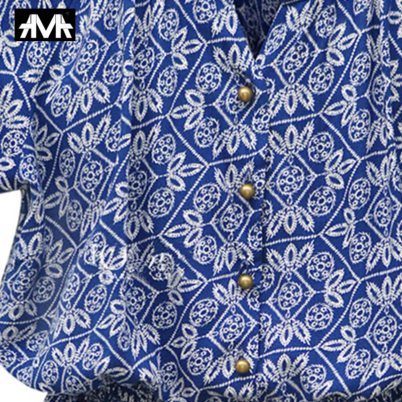 Женское платье с рукавом фонариком Летнее мини коротким и принтом|Женские