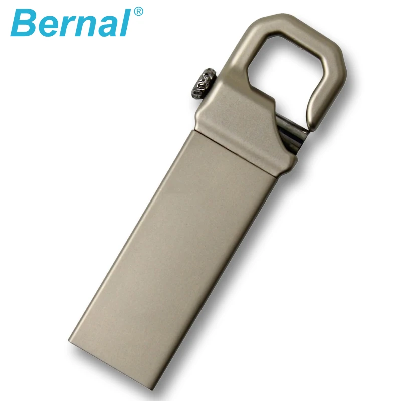 USB флеш накопитель BERNAL металлический стальной 64 гб брелок флешка память