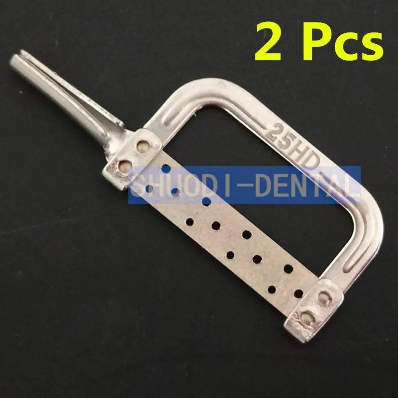 2 pcs 25HD Стоматологическая ортодонтика межпроксимальная эмаль редукция ручного использования инструменты стоматолога материалы суппорт измерительная линейка - Цвет: 2 pcs 25HD
