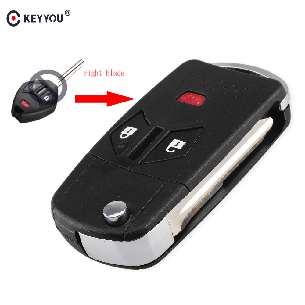 KEYYOU модифицированный 3 2 + 1 кнопочный пульт дистанционного управления складной