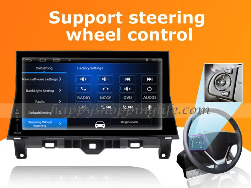 7 1 &quotAndroid 10 Автомобильный мультимедийный плеер для Honda Accord 8 2012-2008 DVD Авто Радио