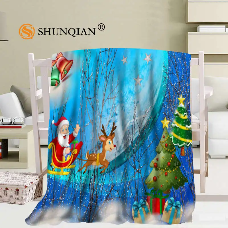 Custom Merry Christmas 02 Blanket Soft DIY Your Picture Decoration Bedroom Size 56x80Inch 50X60Inch 40X50Inch A7.10 | Дом и сад