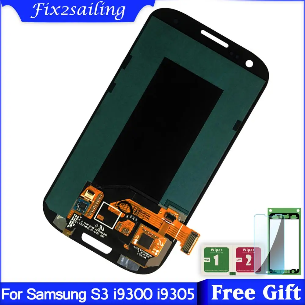 ЖК дисплей с сенсорным экраном Super AMOLED LCD для Samsung Galaxy S III S3 i9300 i9300i i9301 i9301i i9305|Экраны