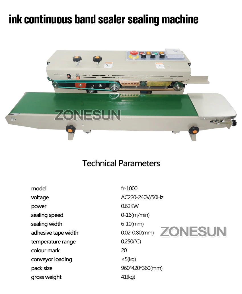 ZONESUN Автоматическая 1000 непрерывная пленка крафт-бумага пластиковый пакет Дыня арахиса еда чай фольги пакет для Упаковки Порошка Запайки