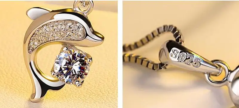 Everoyal Трендовое ожерелье с подвеской дельфина из циркона для девочек аксессуары