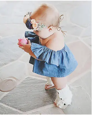 Новые модные джинсовые повседневные топы для девочек футболка с короткими