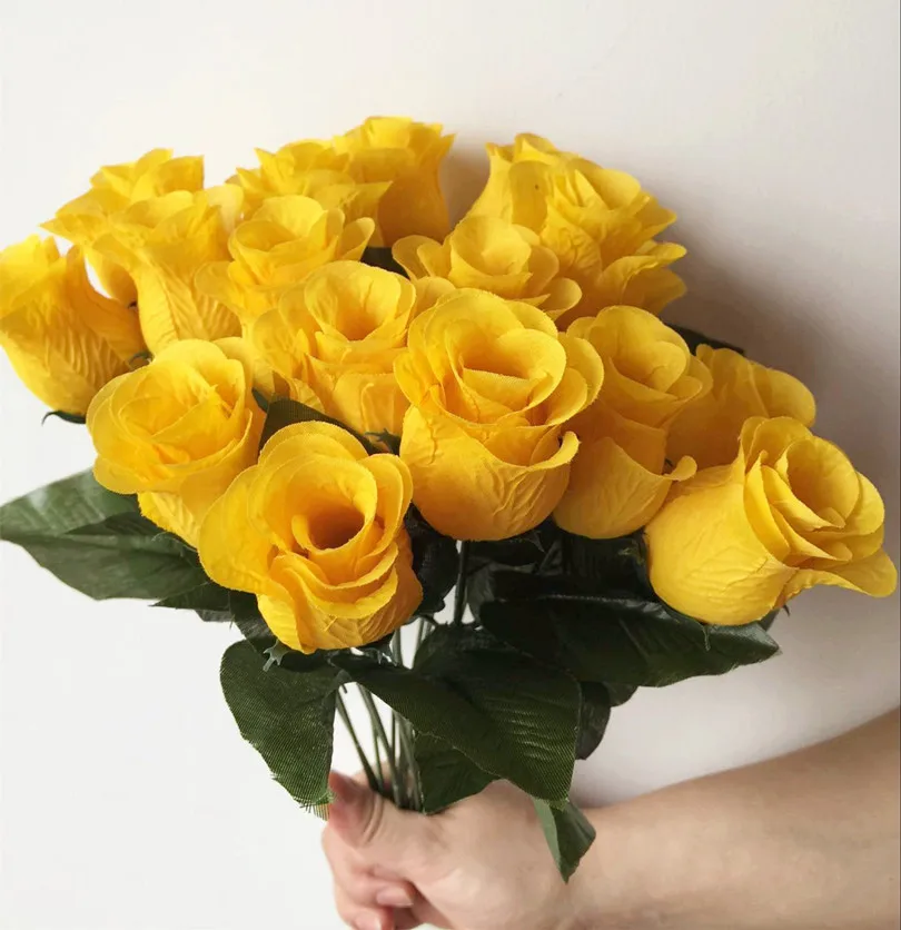 Искусственные цветы розы дисплей один стебель за штуку 9 видов цветов для свадьбы