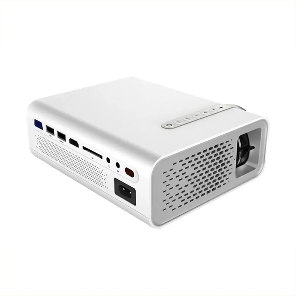 EU PLUG Мини-проектор для домашнего кинотеатра 2000 люмен проектор с HDMI VGA AV USB проводной с тем же экраном проектор - Цвет: EU PLUG
