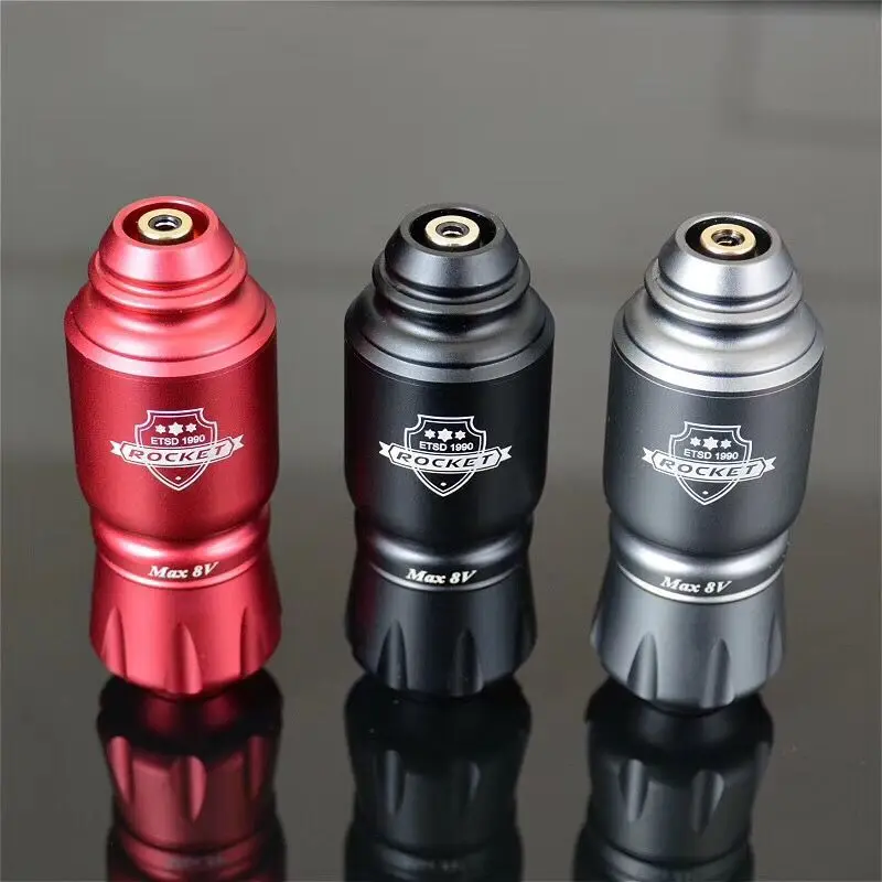 Новинка! Rocket Mini короткий вращающийся картридж для тату мощная алюминиевая ручка