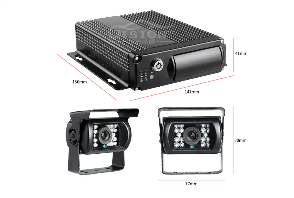 Автомобильный видеорегистратор Wi Fi GPS 4G Lte 4 канала двойная SD карта Mdvr с 2