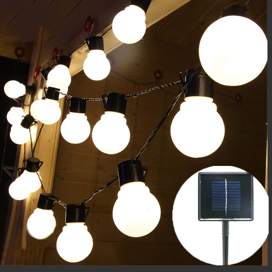 Thrisdar 6 5 м 30 LED глобус шар Солнечная светодиодная гирлянда Рождественская