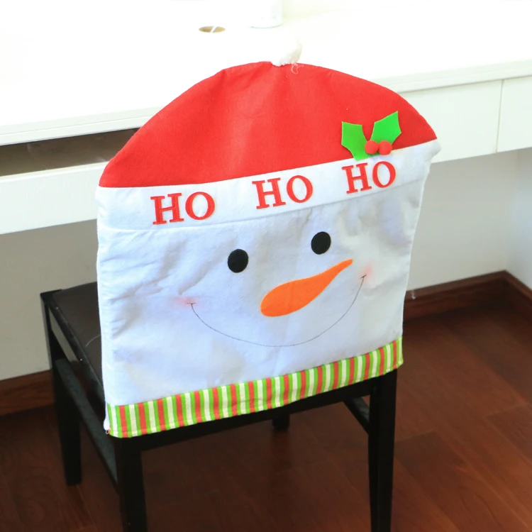 1 шт. Санта Клаус лося снеговик рождественские чехлы на стулья для рождества Navidad