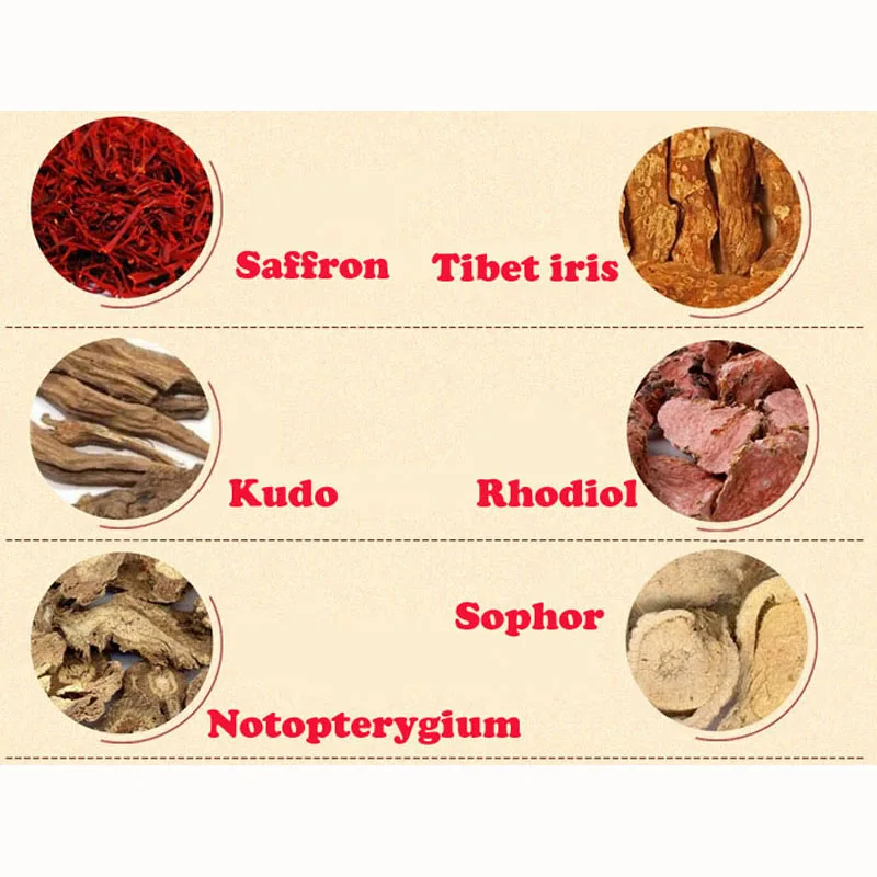 Шафран Тибет ирис Кудо Rhodiol Notopterygium Sophor китайская медицина ванна для ног порошок