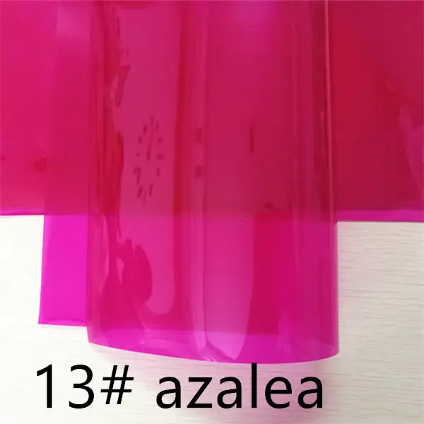 13 azalea 7,6*12 дюймов синтетический 0,8 мм толстый твердый ПВХ водонепроницаемый винил кожа ткань для DIY аксессуары - Цвет: 13 azalea