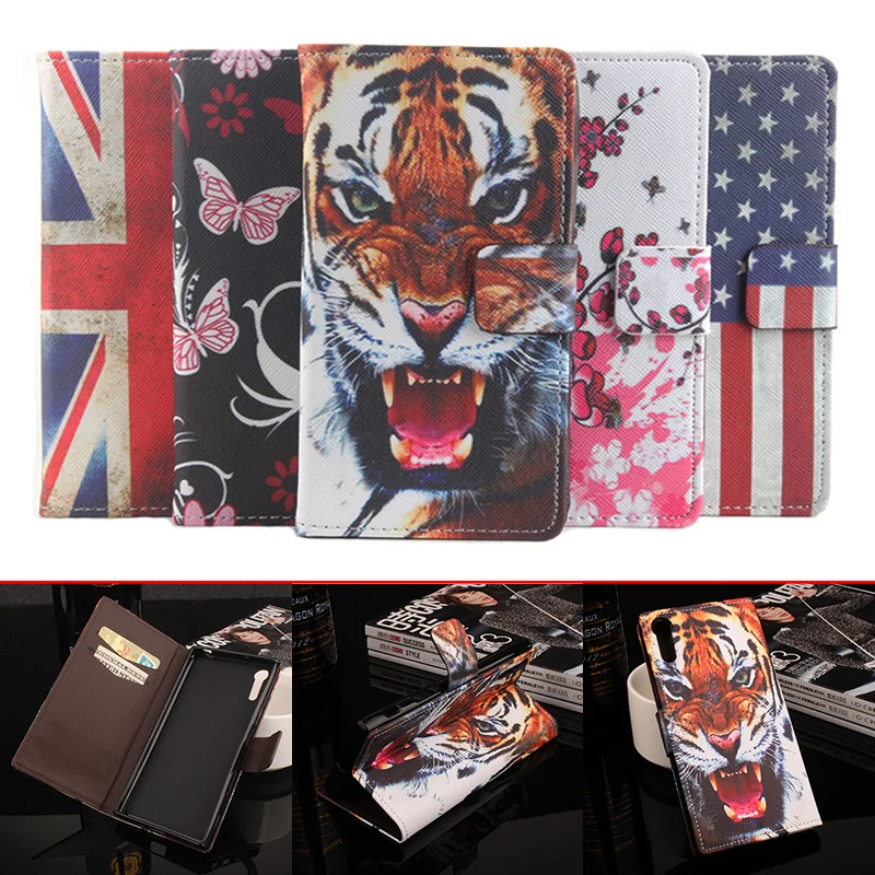 For Sony Xperia XZ Phone Case Folio Flip Premium Pattern PU Leather Wallet with Cash and Card Slots Cover Factory Price | Мобильные