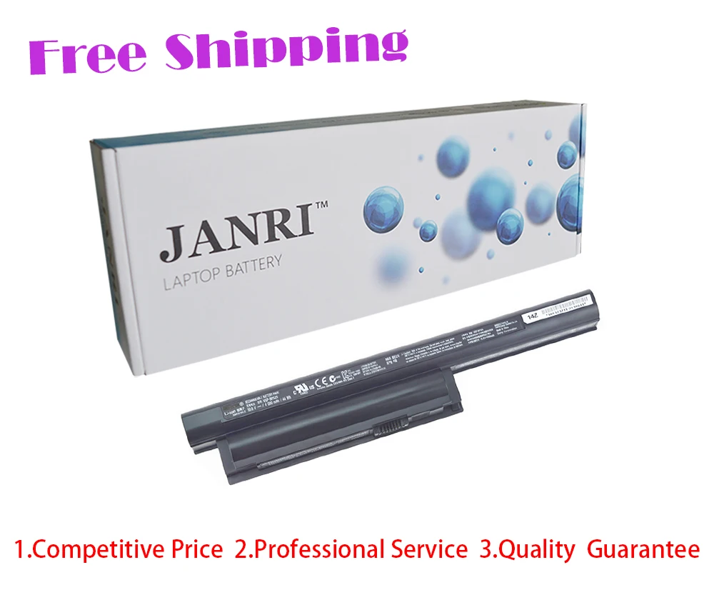 Janri Аккумулятор для Sony Vaio bps26 VGP BPL26 BPS26 BPS26A SVE141 SVE14A SVE15 SVE17 VPC CA CB EG EH|battery for sony vaio|sony vaio