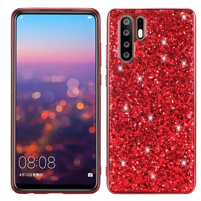 Шикарный Блестящий чехол p30pro для Huawei P30 Pro Lite Nova4e роскошный мягкий ударопрочный из