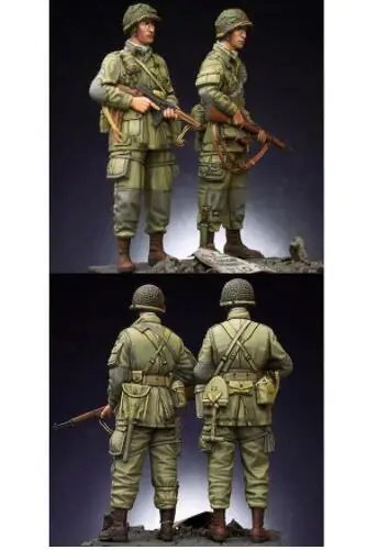 1/35 США 101st воздушно десантный солдат игрушка Смола модель миниатюрный набор